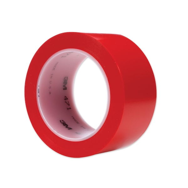3M Vinyl Floor Marking Tape 471, 2" x 36 yds, Red 471 IW RED - main